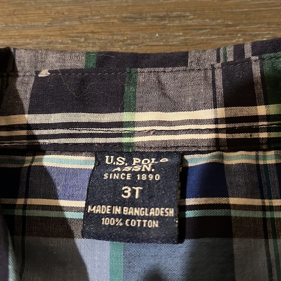 U.S. Polo Assn. button down shirt, boys, EUC - Picture 3 of 4